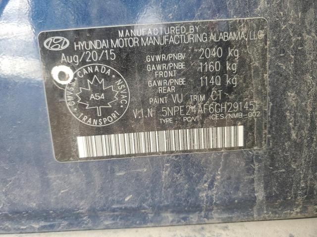 Photo 11 VIN: 5NPE24AF6GH291451 - HYUNDAI SONATA SE 