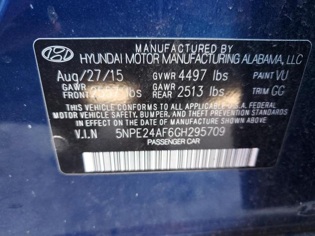 Photo 11 VIN: 5NPE24AF6GH295709 - HYUNDAI SONATA SE 