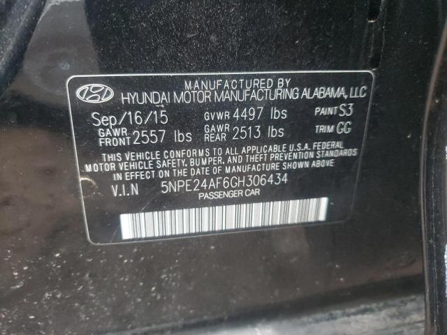 Photo 12 VIN: 5NPE24AF6GH306434 - HYUNDAI SONATA SE 