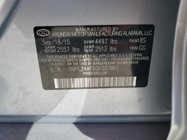 Photo 11 VIN: 5NPE24AF6GH307860 - HYUNDAI SONATA SE 