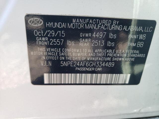 Photo 11 VIN: 5NPE24AF6GH334489 - HYUNDAI SONATA 