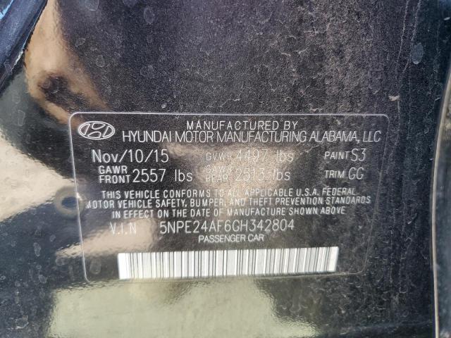 Photo 11 VIN: 5NPE24AF6GH342804 - HYUNDAI SONATA SE 