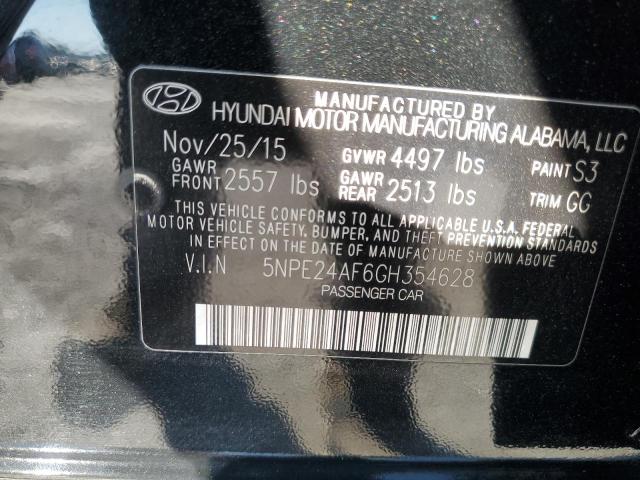 Photo 12 VIN: 5NPE24AF6GH354628 - HYUNDAI SONATA SE 