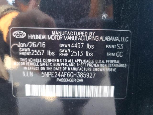 Photo 11 VIN: 5NPE24AF6GH385927 - HYUNDAI SONATA SE 