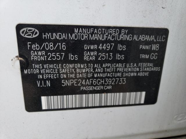 Photo 12 VIN: 5NPE24AF6GH392733 - HYUNDAI SONATA SE 