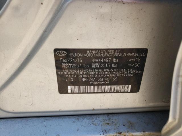 Photo 11 VIN: 5NPE24AF6GH401169 - HYUNDAI SONATA SE 