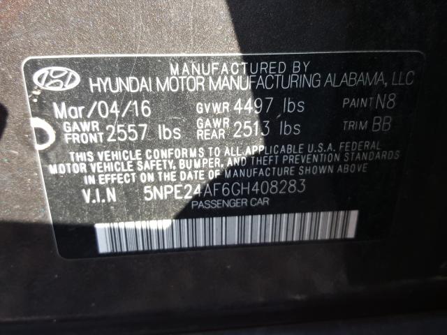 Photo 9 VIN: 5NPE24AF6GH408283 - HYUNDAI SONATA SE 