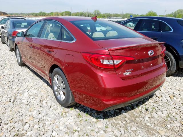 Photo 2 VIN: 5NPE24AF6GH420224 - HYUNDAI SONATA SE 