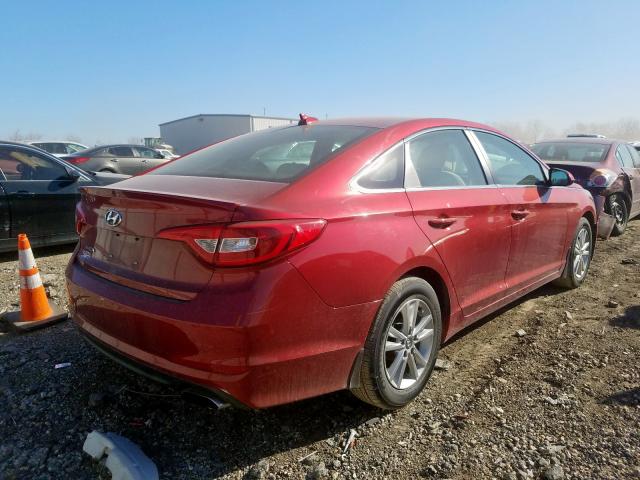 Photo 3 VIN: 5NPE24AF6GH420224 - HYUNDAI SONATA SE 