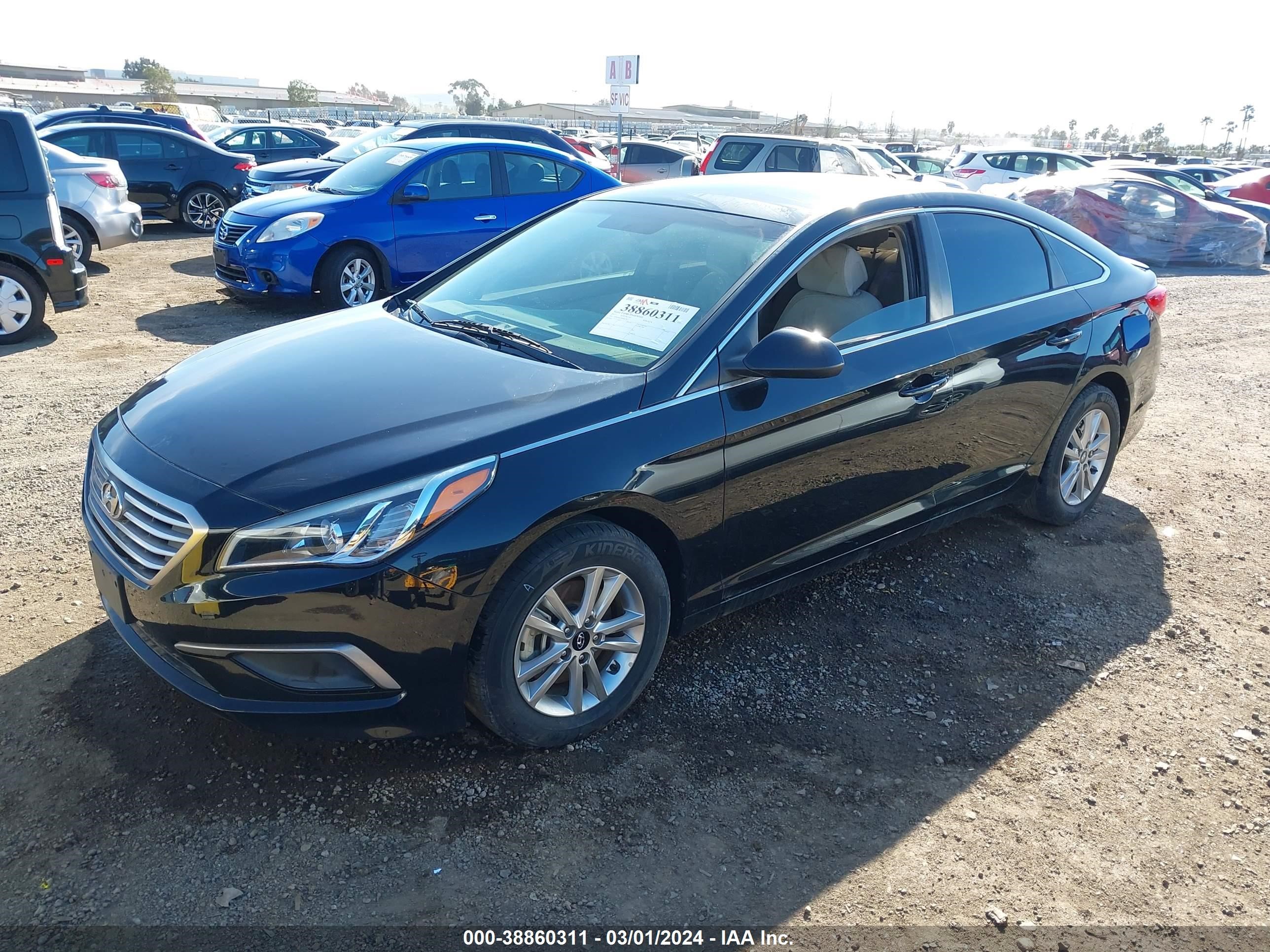 Photo 1 VIN: 5NPE24AF6HH437817 - HYUNDAI SONATA 