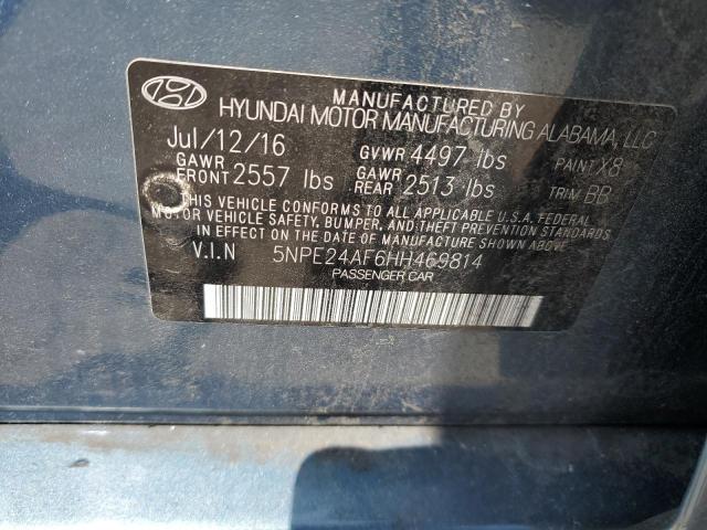 Photo 11 VIN: 5NPE24AF6HH469814 - HYUNDAI SONATA 