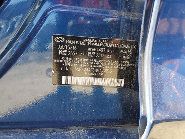 Photo 11 VIN: 5NPE24AF6HH472213 - HYUNDAI SONATA SE 