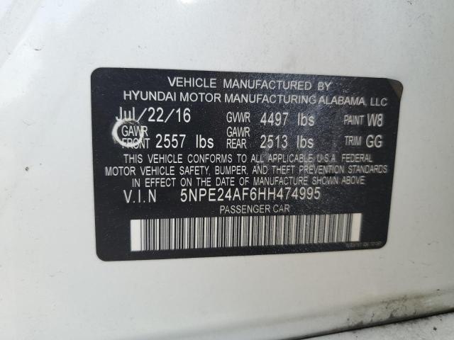 Photo 11 VIN: 5NPE24AF6HH474995 - HYUNDAI SONATA SE 