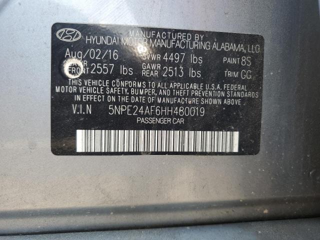 Photo 11 VIN: 5NPE24AF6HH480019 - HYUNDAI SONATA SE 