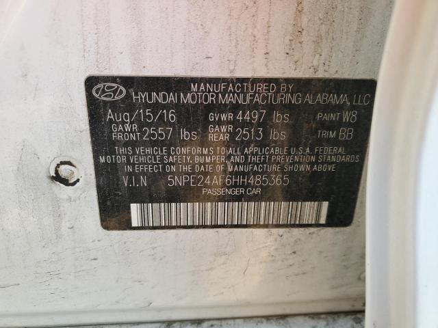 Photo 11 VIN: 5NPE24AF6HH485365 - HYUNDAI SONATA SE 