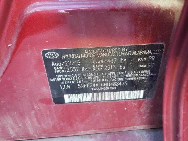 Photo 9 VIN: 5NPE24AF6HH488475 - HYUNDAI SONATA SE 