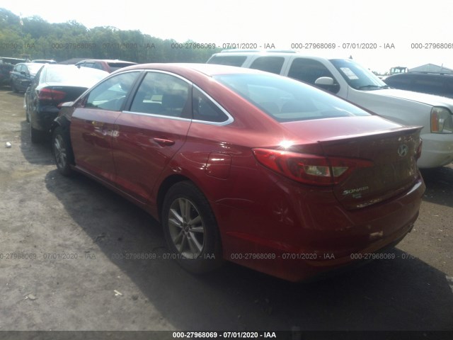 Photo 2 VIN: 5NPE24AF6HH492672 - HYUNDAI SONATA 