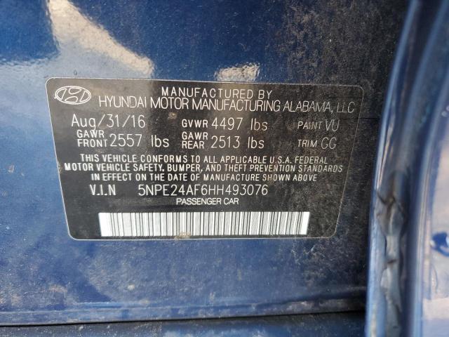 Photo 11 VIN: 5NPE24AF6HH493076 - HYUNDAI SONATA 