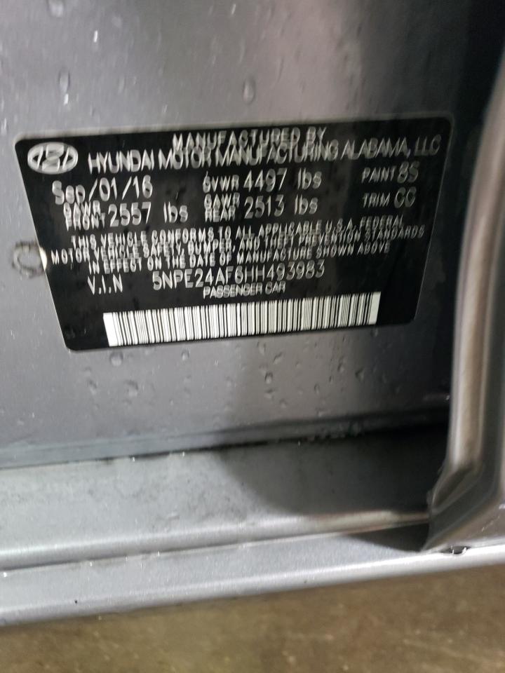 Photo 11 VIN: 5NPE24AF6HH493983 - HYUNDAI SONATA 