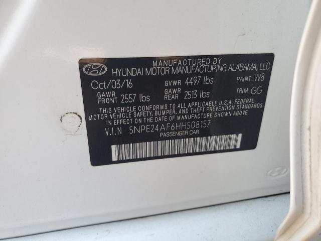 Photo 11 VIN: 5NPE24AF6HH508157 - HYUNDAI SONATA 