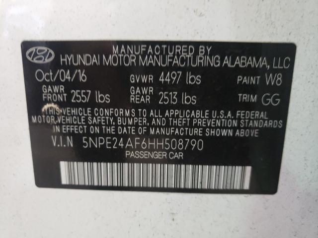 Photo 9 VIN: 5NPE24AF6HH508790 - HYUNDAI SONATA SE 