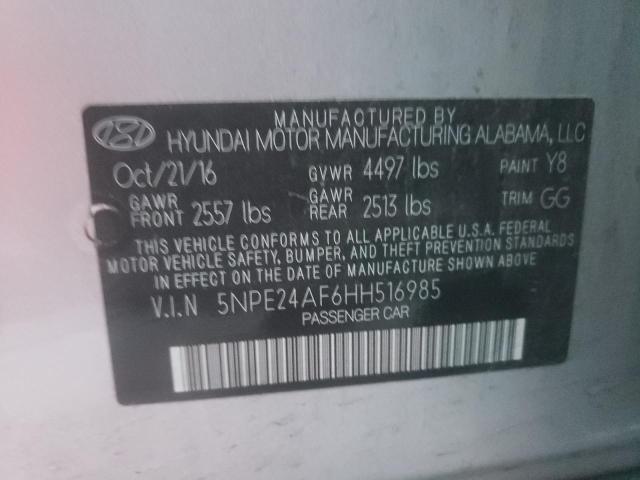 Photo 9 VIN: 5NPE24AF6HH516985 - HYUNDAI SONATA 