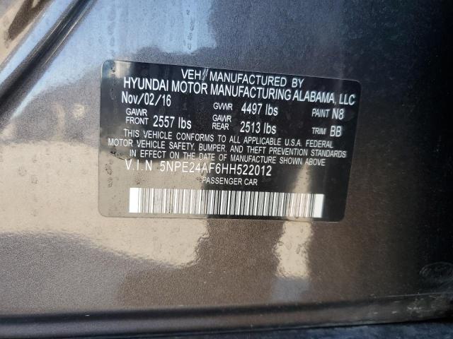 Photo 11 VIN: 5NPE24AF6HH522012 - HYUNDAI SONATA 