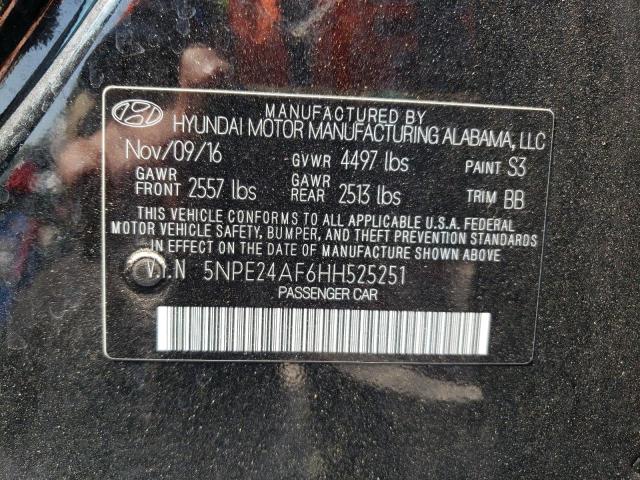 Photo 11 VIN: 5NPE24AF6HH525251 - HYUNDAI SONATA SE 