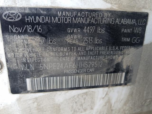 Photo 9 VIN: 5NPE24AF6HH529512 - HYUNDAI SONATA SE 