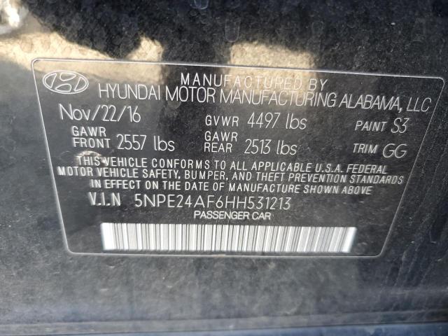 Photo 11 VIN: 5NPE24AF6HH531213 - HYUNDAI SONATA SE 