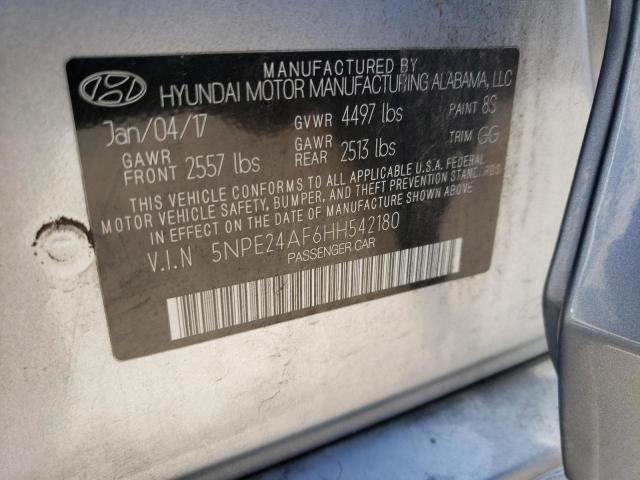 Photo 11 VIN: 5NPE24AF6HH542180 - HYUNDAI SONATA 