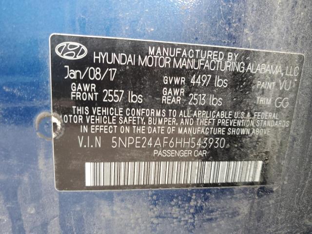 Photo 11 VIN: 5NPE24AF6HH543930 - HYUNDAI SONATA SE 