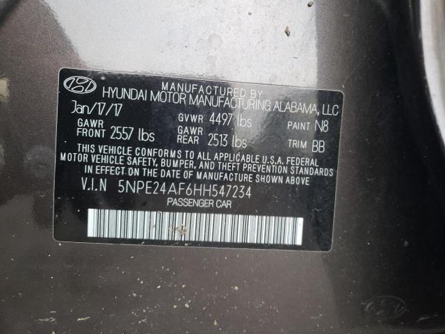 Photo 9 VIN: 5NPE24AF6HH547234 - HYUNDAI SONATA SE 