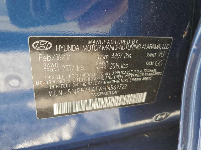 Photo 9 VIN: 5NPE24AF6HH562722 - HYUNDAI SONATA SE 