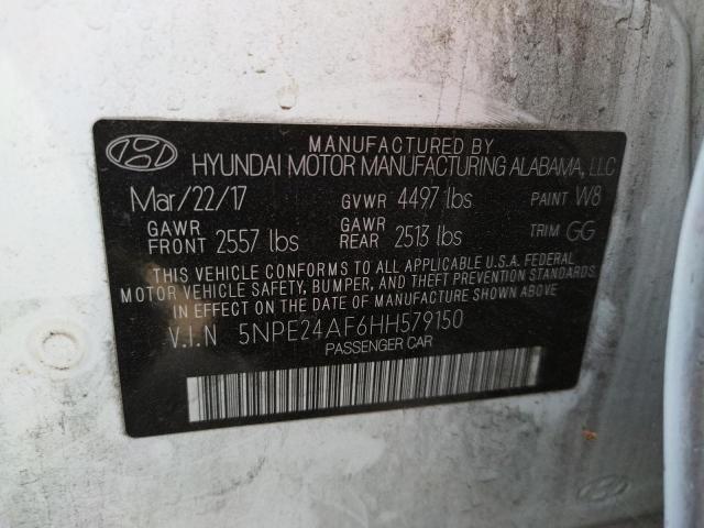 Photo 12 VIN: 5NPE24AF6HH579150 - HYUNDAI SONATA SE 