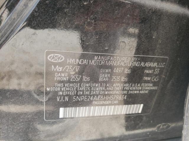 Photo 9 VIN: 5NPE24AF6HH579634 - HYUNDAI SONATA SE 