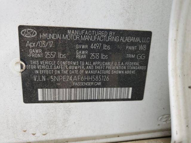 Photo 12 VIN: 5NPE24AF6HH585126 - HYUNDAI SONATA SE 