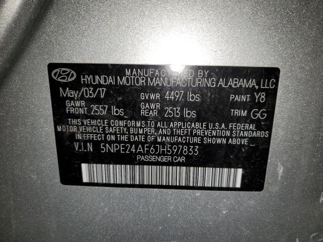 Photo 11 VIN: 5NPE24AF6JH597833 - HYUNDAI SONATA SE 