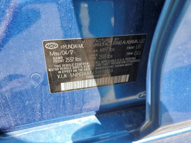 Photo 11 VIN: 5NPE24AF6JH598853 - HYUNDAI SONATA SE 