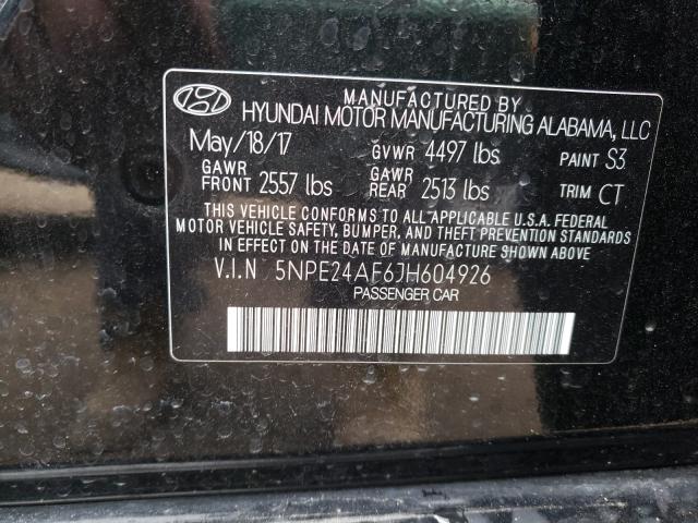 Photo 9 VIN: 5NPE24AF6JH604926 - HYUNDAI SONATA SE 