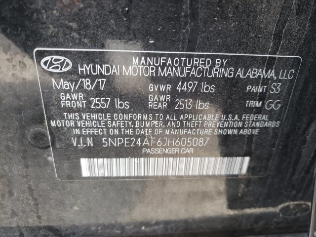 Photo 9 VIN: 5NPE24AF6JH605087 - HYUNDAI SONATA 