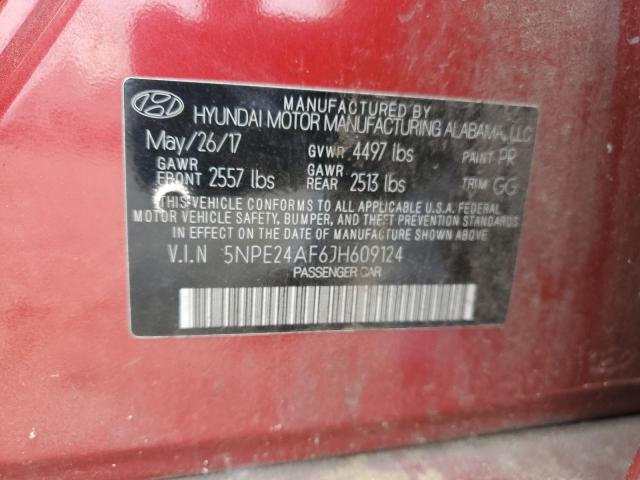 Photo 11 VIN: 5NPE24AF6JH609124 - HYUNDAI SONATA 