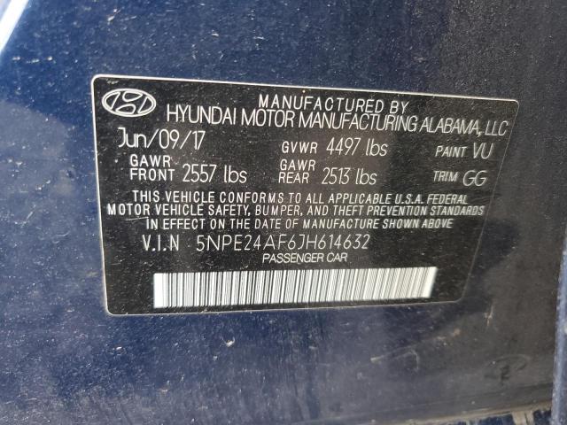 Photo 12 VIN: 5NPE24AF6JH614632 - HYUNDAI SONATA 