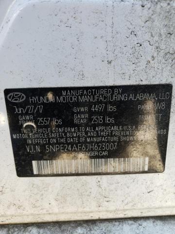 Photo 9 VIN: 5NPE24AF6JH623007 - HYUNDAI SONATA SE 