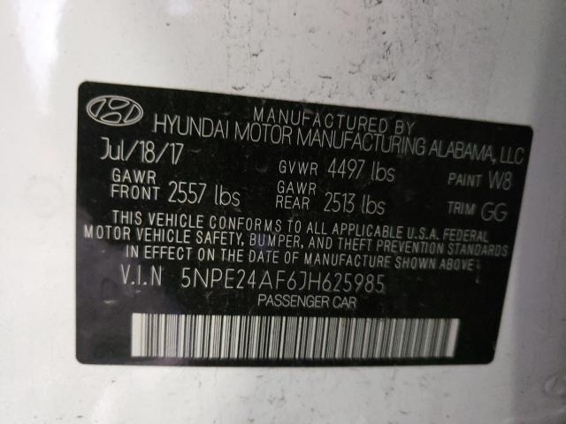 Photo 9 VIN: 5NPE24AF6JH625985 - HYUNDAI SONATA SE 