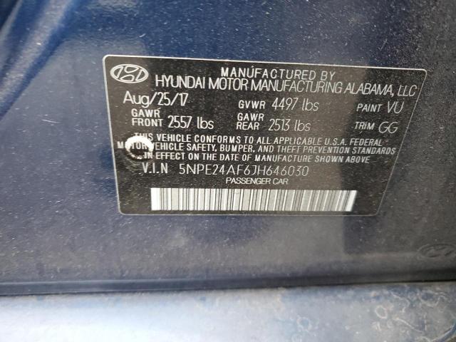 Photo 11 VIN: 5NPE24AF6JH646030 - HYUNDAI SONATA 