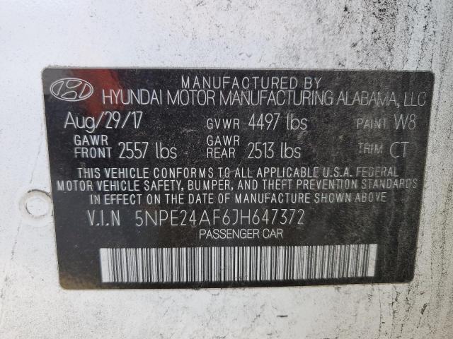 Photo 11 VIN: 5NPE24AF6JH647372 - HYUNDAI SONATA 