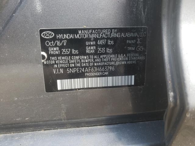 Photo 9 VIN: 5NPE24AF6JH663796 - HYUNDAI SONATA SE 