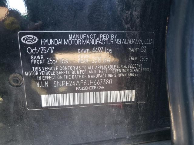 Photo 9 VIN: 5NPE24AF6JH667380 - HYUNDAI SONATA SE 