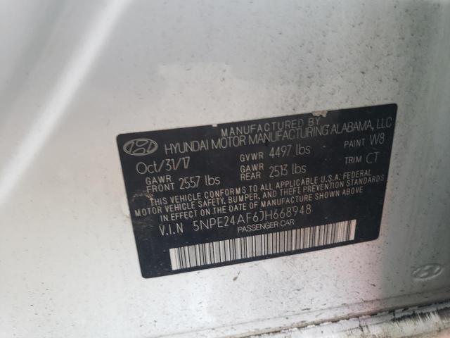 Photo 11 VIN: 5NPE24AF6JH668948 - HYUNDAI SONATA SE 